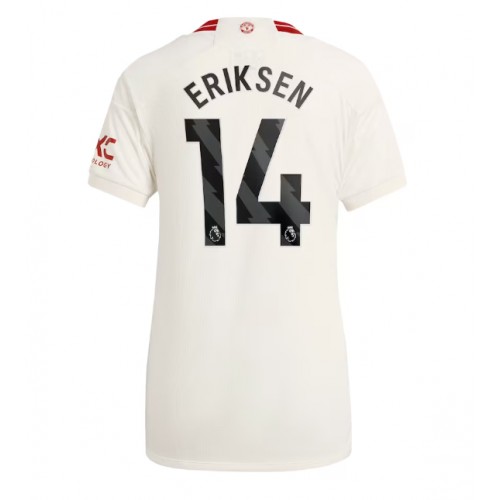 Dámy Fotbalový dres Manchester United Christian Eriksen #14 2023-24 Třetí Krátký Rukáv